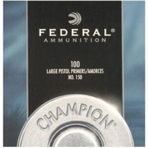 Federal Large Pistol Primers #150 Box of 1000 (10 Trays of 100)
